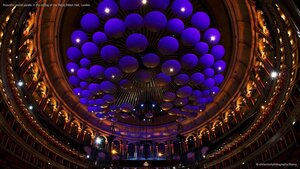 Acoustic sound panels in the ceiling of the Royal Albert Hall, London