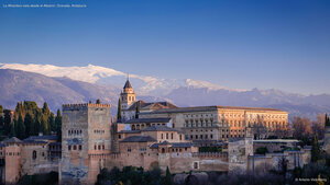 La Alhambra vista desde el Albaicín, Granada, Andalucía
