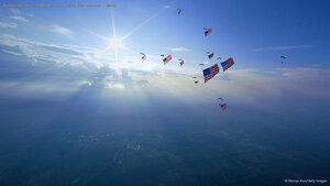 American flag tribute in Middletown, Ohio to victims of the September 11 attacks