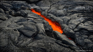 An active lava tube, Hawai'i Volcanoes National Park, Hawaii