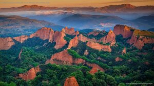 Ancient Roman gold mining site of Las Médulas, León province, Spain