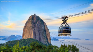Bondinho e Pão de Açúcar no Rio de Janeiro