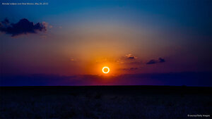 Annular eclipse over New Mexico, May 20, 2012