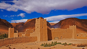 An old kasbah in the Tafilalet region, Morocco