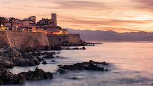 Littoral de la Côte d’Azur à Antibes
