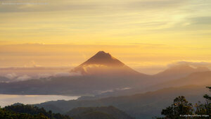 Arenal Volcano seen from Monteverde, Costa Rica