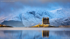 Castle Stalker on Loch Laich, Argyll, Scotland