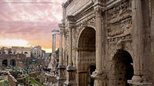 At the Arch of Septimius Severus in the Roman Forum for the ides of March