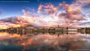 A view across the River Shannon in Limerick, County Limerick, Ireland