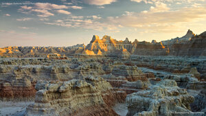 Sunset over Badlands National Park, South Dakota