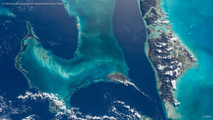The Bahamas photographed from the International Space Station