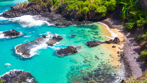Vista de Baía dos Porcos em Fernando de Noronha