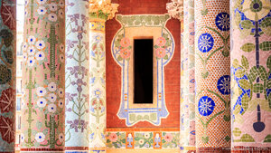Balcón del Palau de la Música, Barcelona, Cataluña