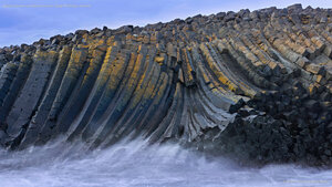 Basalt columns at Kálfshamarsvík, Skagi Peninsula, Iceland