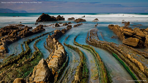 Basque Coast Geopark in the Bay of Biscay near Bilbao, Spain