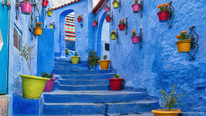 Blue walls of Chefchaouen, Morocco