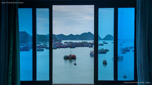Boats off Cát Bà Island, Vietnam