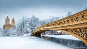 Bow Bridge in Central Park, New York City