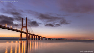 Vasco da Gama Bridge, Lisbon, Portugal