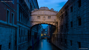 Bridge of Sighs in Venice, Italy