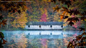 Cambron Covered Bridge on Madison County Nature Trail near Huntsville, Alabama