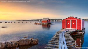 Fishing village of Tilting, Fogo Island, Newfoundland and Labrador, Canada