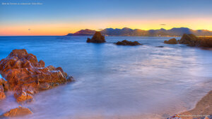Baie de Cannes au crépuscule, Côte d'Azur