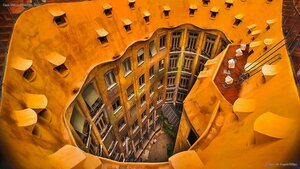 Casa Milà in Barcelona, Spain