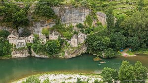 Castelbouc and the Gorges du Tarn along the Tarn River in France