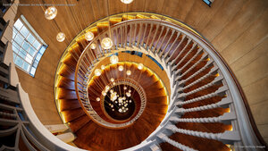 Cecil Brewer Staircase, the Heal's Building, London, England