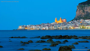 Cefalù on the Tyrrhenian coast in Sicily, Italy