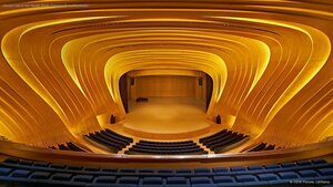 Concert hall of the Heydar Aliyev Center in Baku, Azerbaijan
