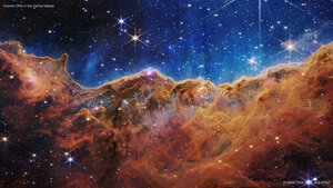 Cosmic Cliffs in the Carina Nebula