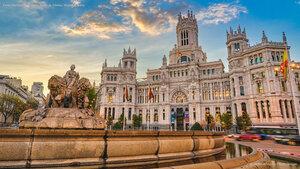 Fiesta Nacional de España, Plaza de Cibeles, Madrid, España