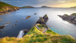Serpentine stairs of Dunquin Pier, County Kerry, Ireland