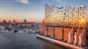 The Elbphilharmonie concert hall in Hamburg, Germany