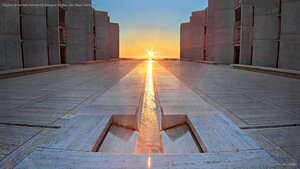 Equinox at the Salk Institute for Biological Studies, San Diego, California
