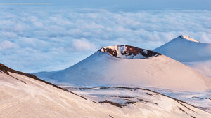 Cratere nel Parco Nazionale dell'Etna, Catania, Sicilia
