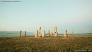 ‘Family of Menhirs' by Manolo Paz, A Coruña, Galicia, Spain