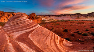 Fire Wave, a rock formation in Valley of Fire State Park, Nevada