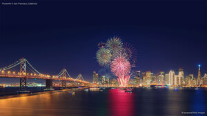Fireworks in San Francisco, California