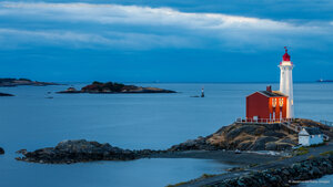Fisgard Lighthouse, Esquimalt Harbor, Colwood, British Columbia, Canada