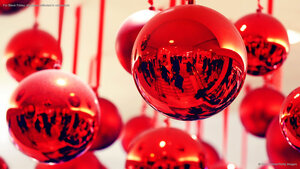 For Black Friday, shoppers reflected in ornaments