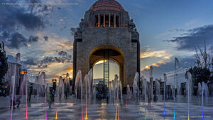 For Mexico's Independence Day, the Monumento a la Revolución in Mexico City
