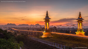 Third Thai-Lao Friendship Bridge connecting Laos and Thailand