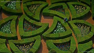 Gardens at Château de Villandry, Loire Valley, France