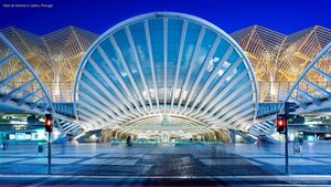 Gare do Oriente in Lisbon, Portugal