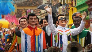 Giant puppets for Carnival in Olinda, Brazil