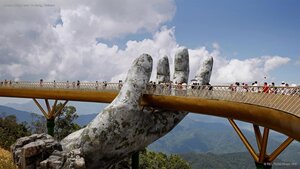 Golden Bridge near Da Nang, Vietnam