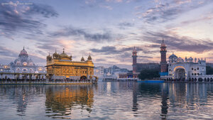 Golden Temple at dusk, Amritsar